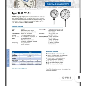 TI.51 type WIKA bimetal thermometer