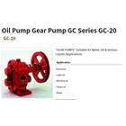 Gear Pump Koshin Oil Pump GC Series GC-20 1
