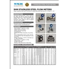 Dealer SHM Stainless Steel Flowmeter -  SHM Stainless Steel Flowmeter  1